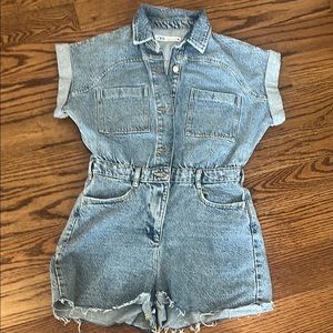 Denim Romper